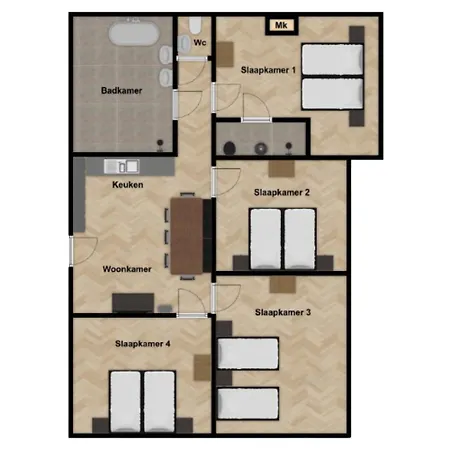Appartement Newly Built Nature Design Villa, Wifi *