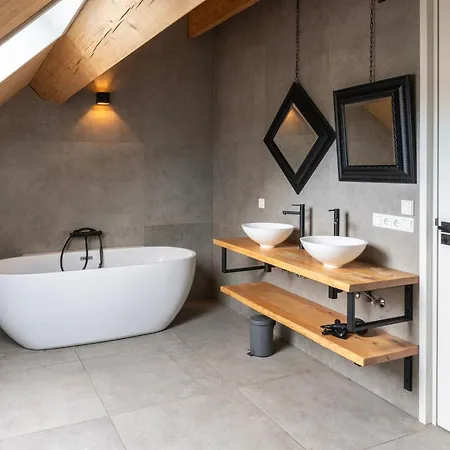 Newly Built Nature Design Villa, Wifi Appartement Ledeacker